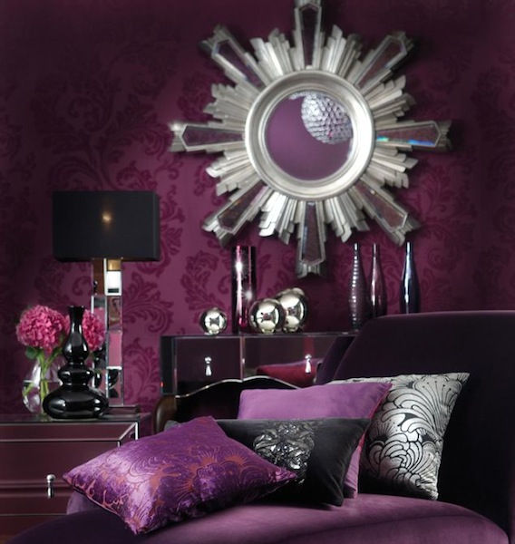 Color Scheme: Purple and Silver | ECLECTIC LIVING HOME